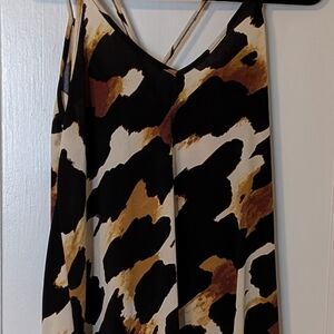 S LuLaRoe Cow Print Crissback Camisole